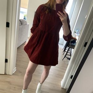 Madewell brand corduroy mini dress